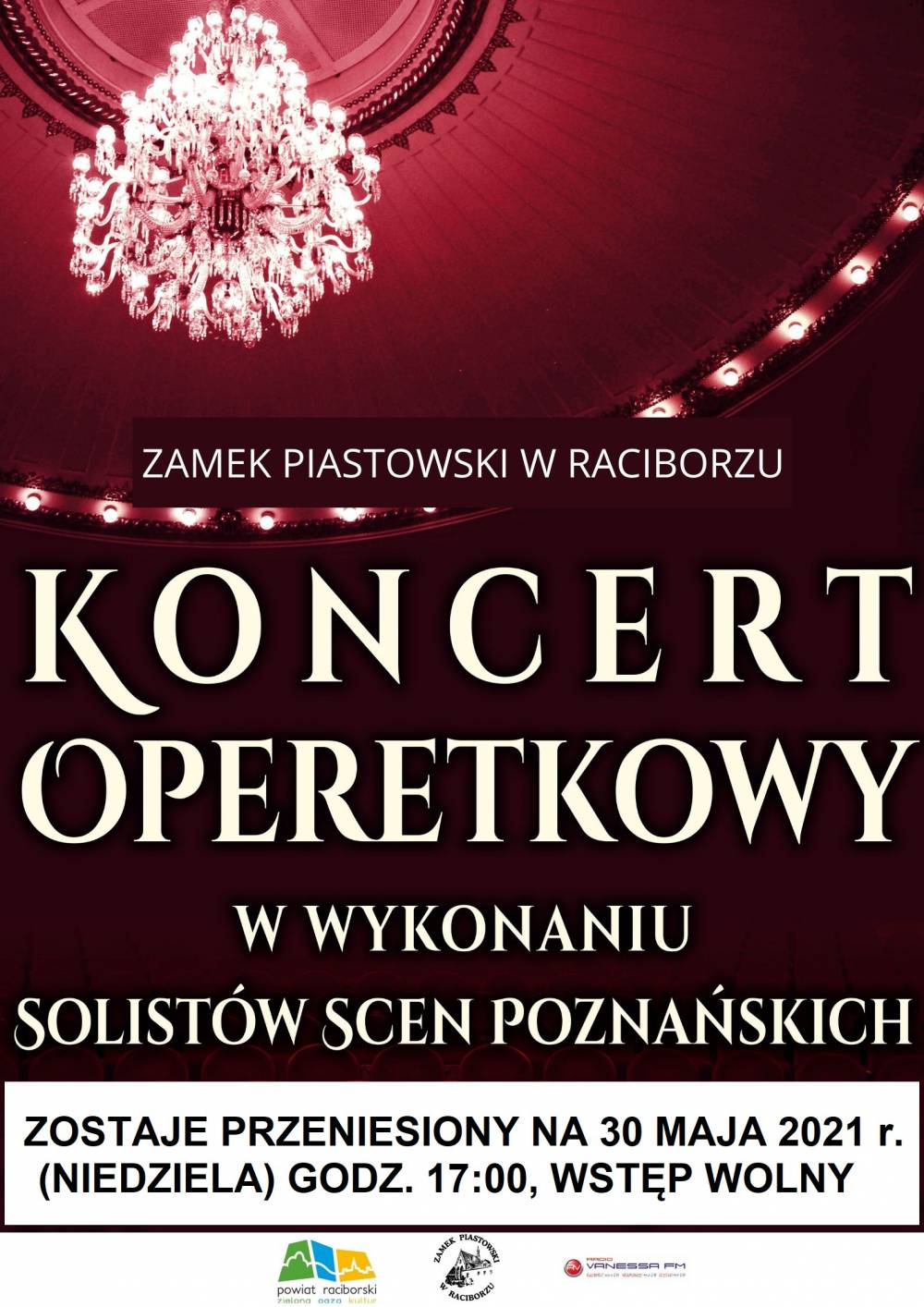 Koncert operetkowy przeniesiony na inny termin
